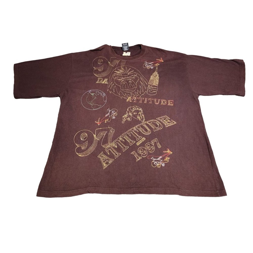DA Da Attitude Since 1997 Men 3 XL T Shirt Embroidered Graphics King Kong